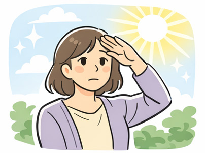 アイフレイルの具体例2:まぶしさを強く感じるようになった